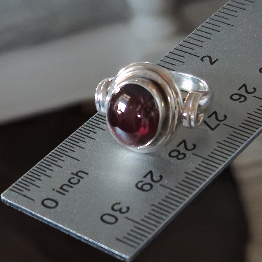 Nicky Butler 925 Sterling Silver Mozambique Garnet Designer Ring Size 6 Vintage - Picture 6 of 15